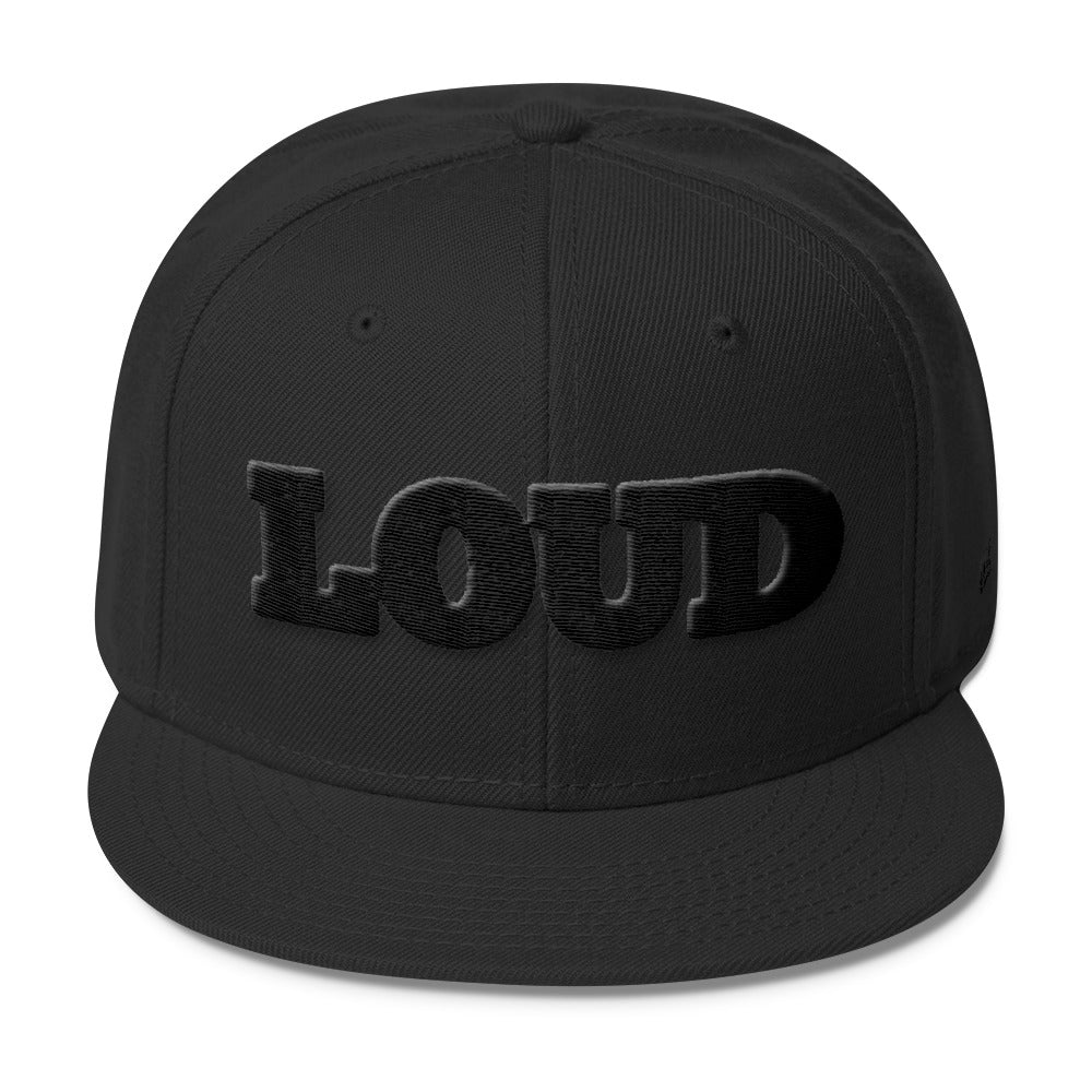 Loud Black Snapback