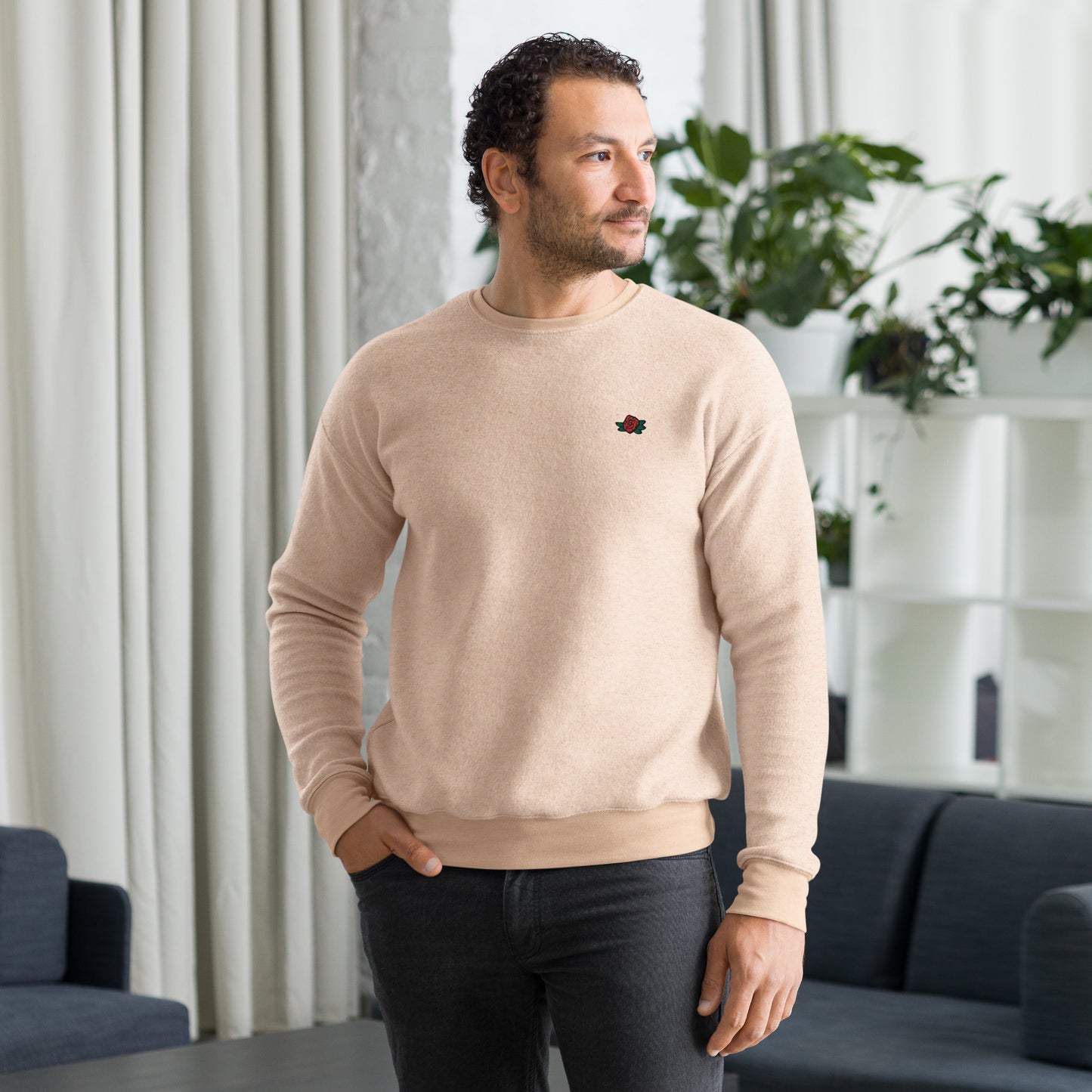 Suede Fleece Sweatshirt