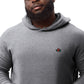 Loud embroidered sueded fleece hoodie