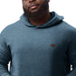 Loud embroidered sueded fleece hoodie