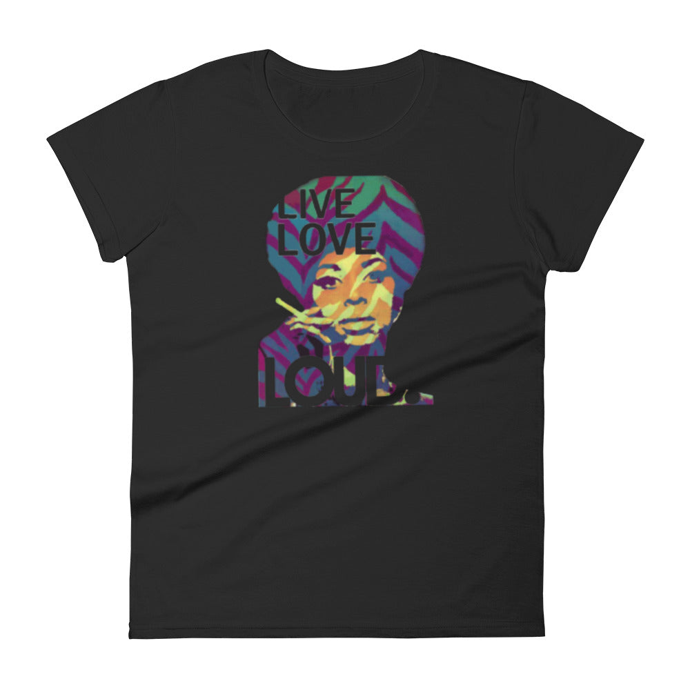 Live, Love, Loud Graphic Short Sleeve T-Shirt