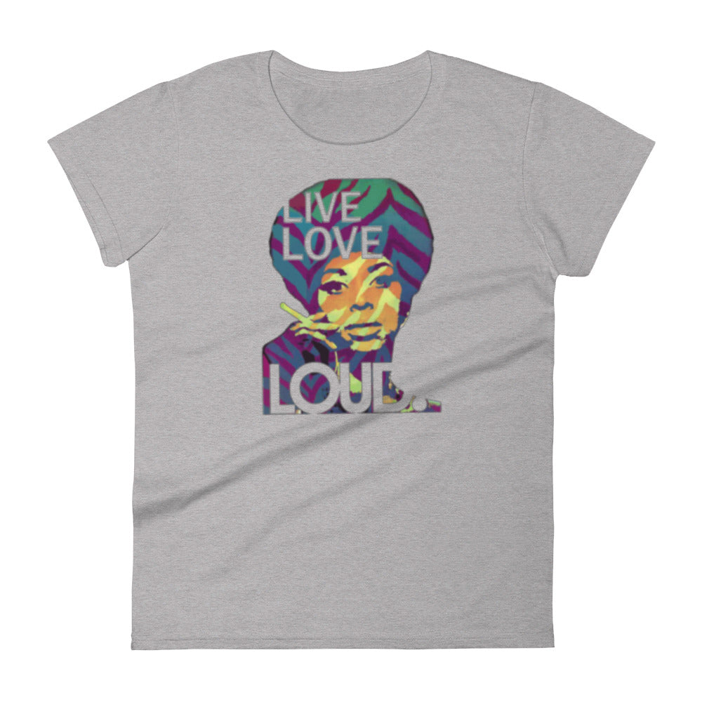 Live, Love, Loud Graphic Short Sleeve T-Shirt